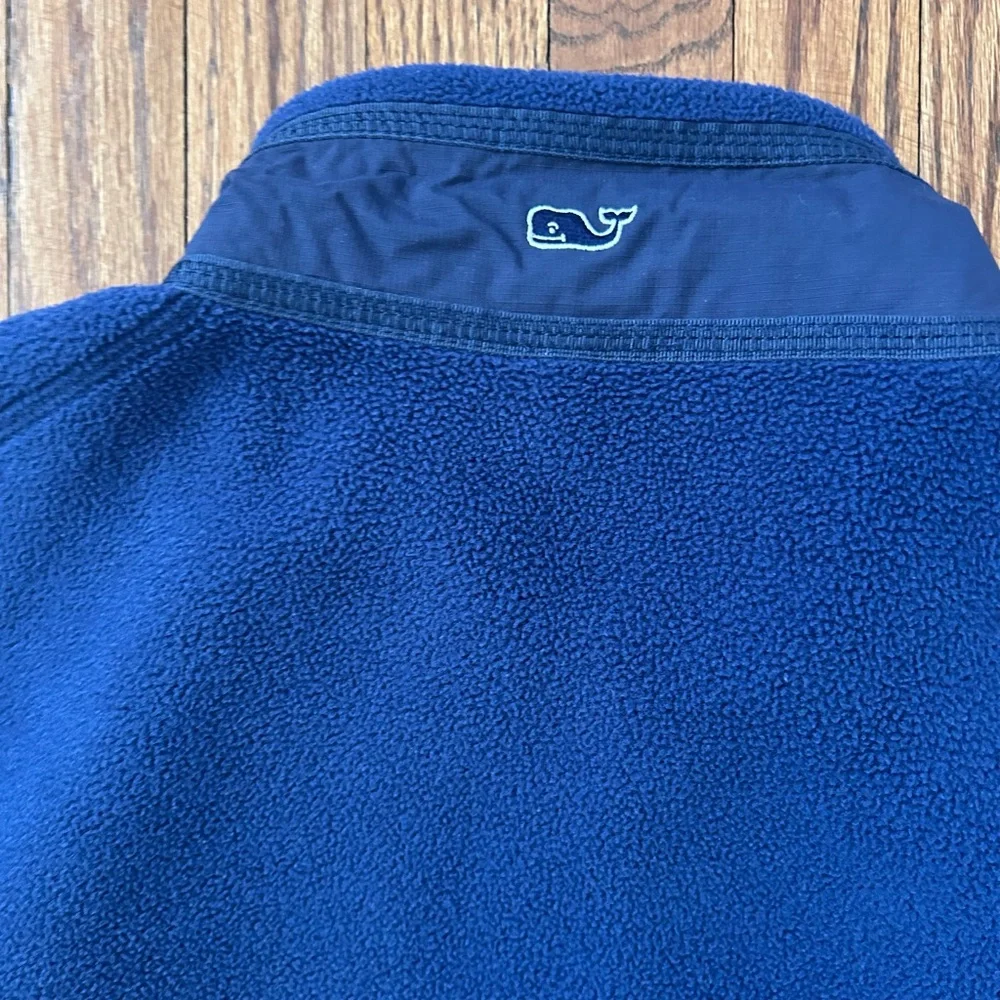 Vineyard Vines Men's Blue Fleece Vest